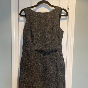 Banana Republic Petite Belted Tweed Sheath Dress – Size 6P